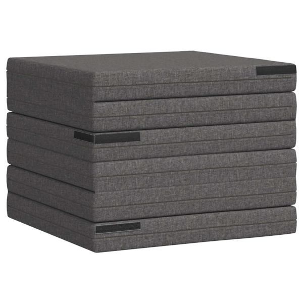 Klappsofa Bett 140 x 67 x 15 cm Hellgrau