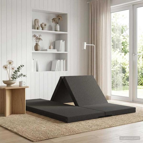 ARDEBO.de - Klappsofa Bett 70 x 67 x 48 cm Dunkelgrau