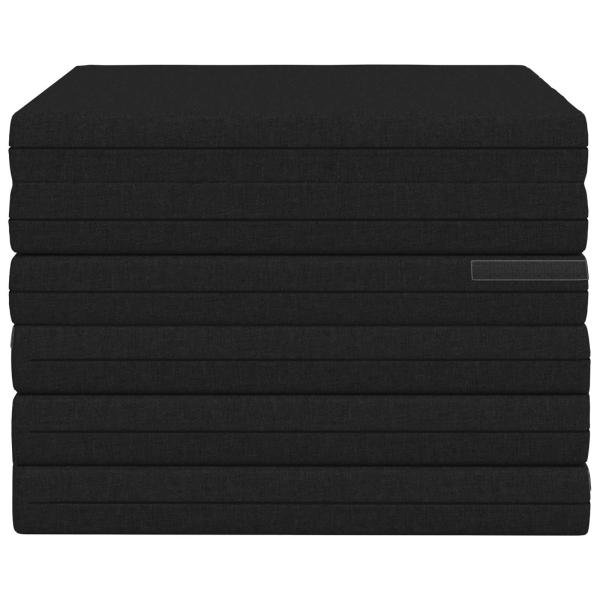 Klappsofa Bett 140 x 67 x 15 cm Schwarz