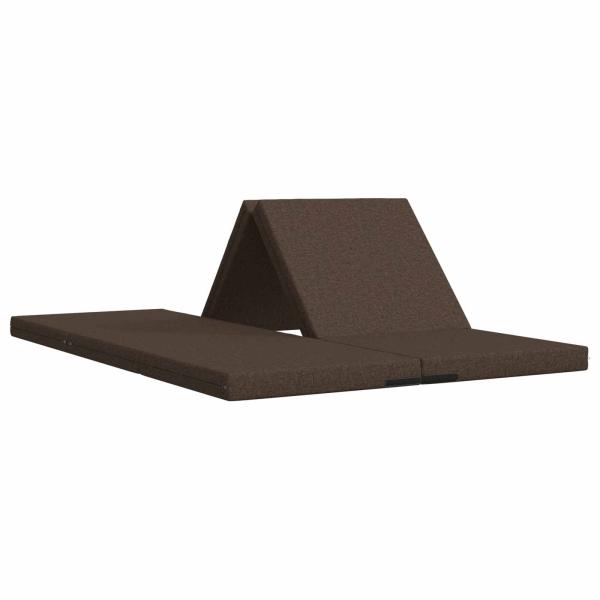 Klappsofa Bett 140 x 67 x 15 cm Taupe