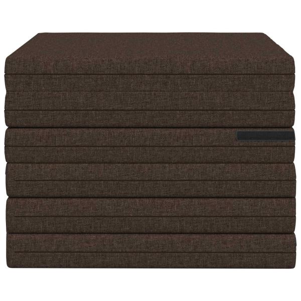 Klappsofa Bett 140 x 67 x 15 cm Taupe