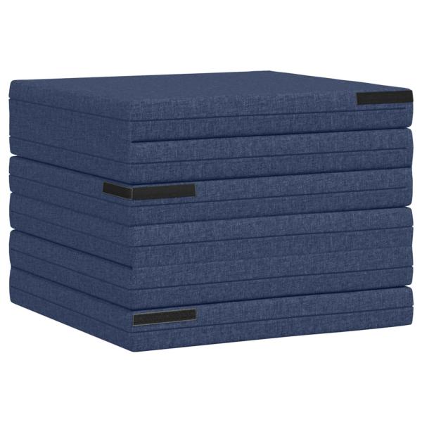 Klappsofa Bett 140 x 67 x 15 cm Blau
