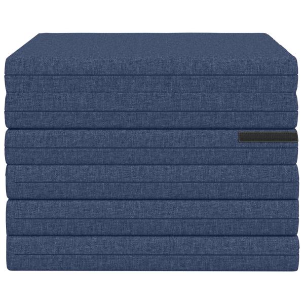 Klappsofa Bett 140 x 67 x 15 cm Blau