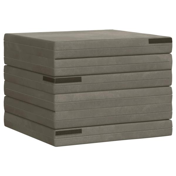 Klappsofa Bett 140 x 67 x 15 cm Hellgrau