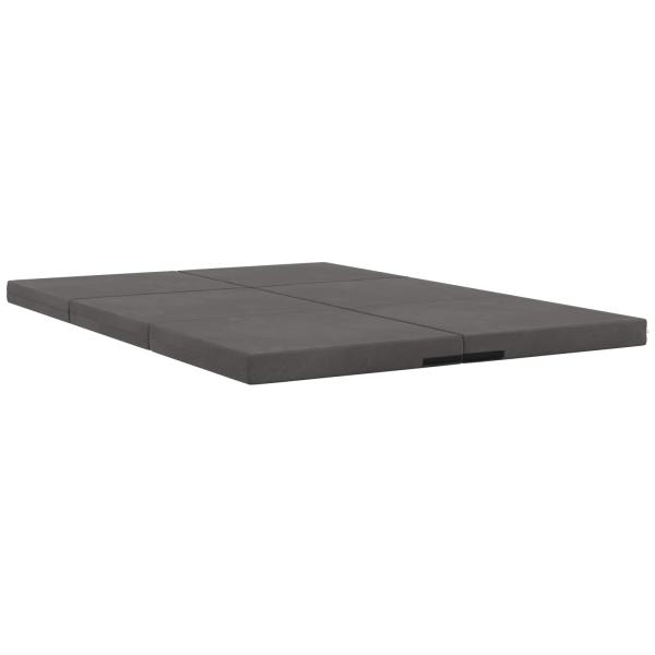 Klappsofa Bett 140 x 67 x 15 cm Dunkelgrau