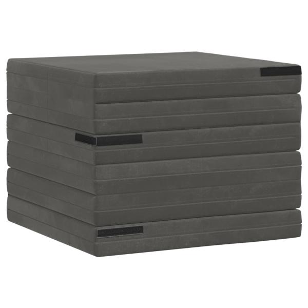 Klappsofa Bett 140 x 67 x 15 cm Dunkelgrau