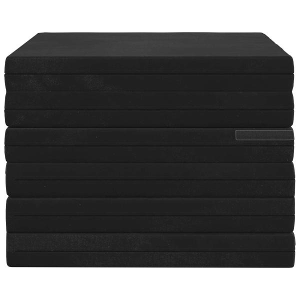 Klappsofa Bett 140 x 67 x 15 cm Schwarz