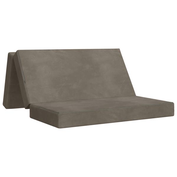 Klappsofa Bett 160 x 67 x 45 cm Hellgrau
