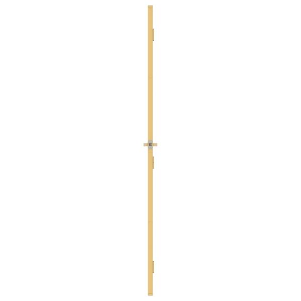 Innentür Schlank Golden 93x201,5 cm Hartglas und Aluminium
