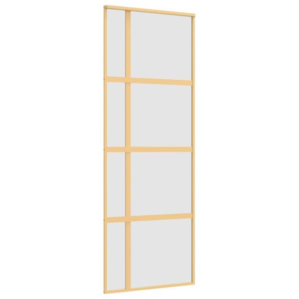 Schiebetür Golden 76x205 cm Matt ESG-Glas und Aluminium