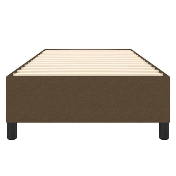 Boxspringbettgestell Dunkelbraun 100x200 cm Stoff