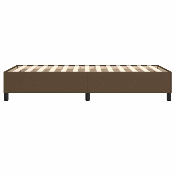 Boxspringbettgestell Dunkelbraun 100x200 cm Stoff