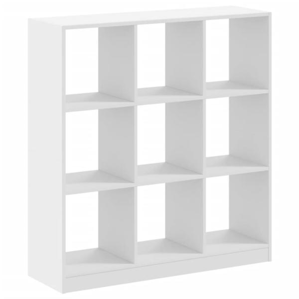 B?cherregal Wei? 102x32x108 cm Holzwerkstoff