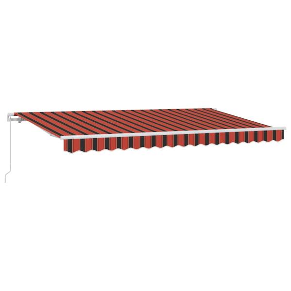 Einziehbare Markise Orange 350 x 200 cm Stoff