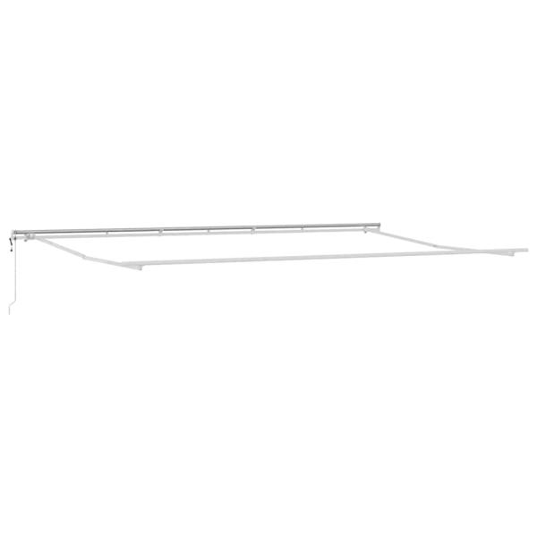 Ausziehbare Markise Mehrfarbig 600 x 300 cm Stoff und Aluminium