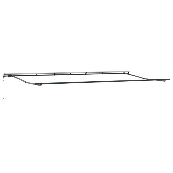 Ausziehbare Markise Mehrfarbig 600 x 300 cm Stoff und Aluminium