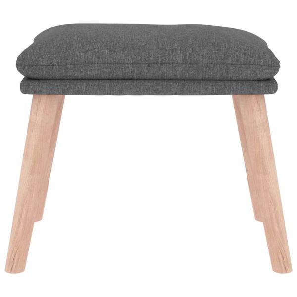 Fußhocker Hellgrau 45x29,5x35 cm Stoff