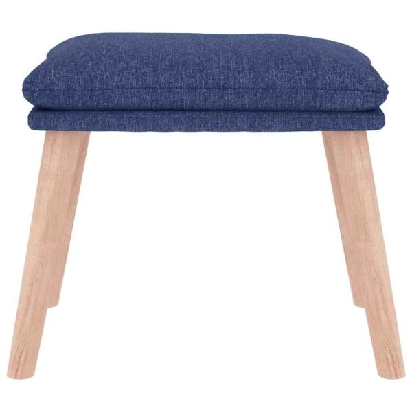 Fußhocker Blau 45x29,5x35 cm Stoff