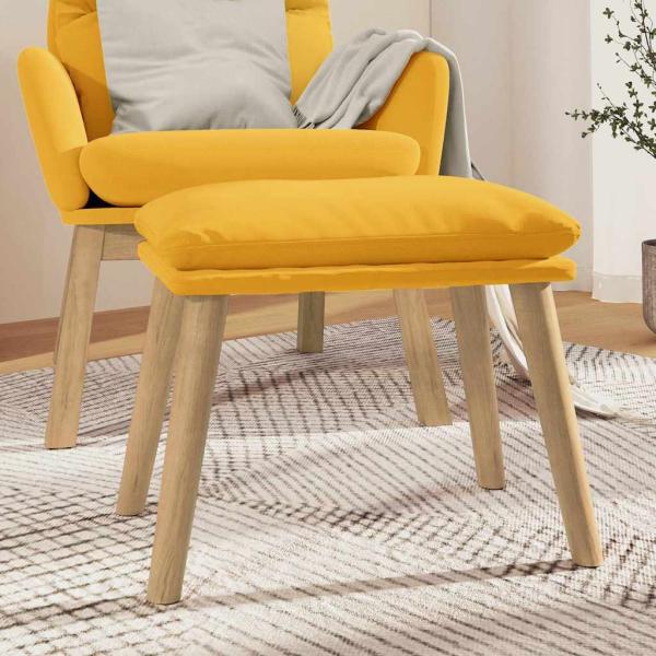 ARDEBO.de - Fußhocker Senfgelb 45x29,5x35 cm Samt