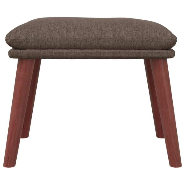 Fußhocker Taupe 45x29,5x35 cm Stoff