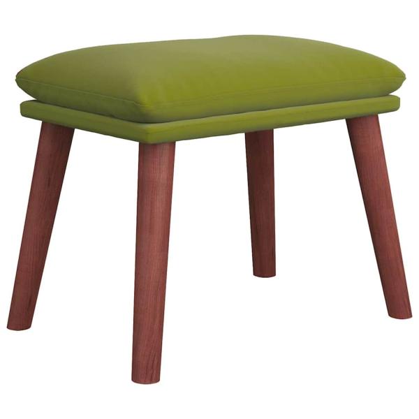 Fu?hocker Hellgr?n 45x29,5x35 cm Samt