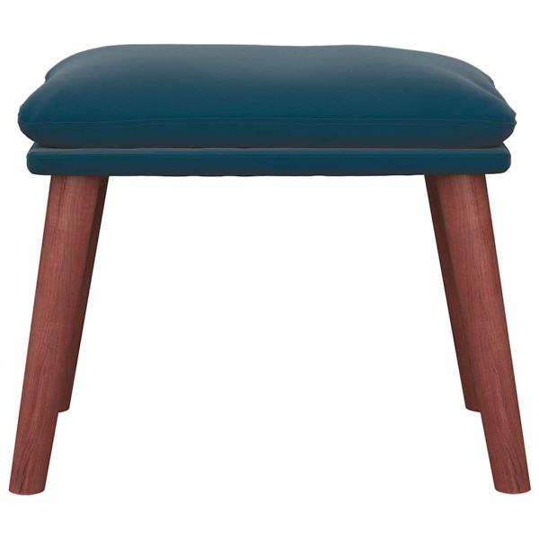 Fußhocker Blau 45x29,5x35 cm Samt
