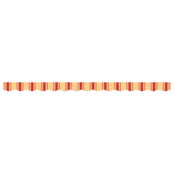 Markisenvolant Gelb und Orange Gestreift 350 cm