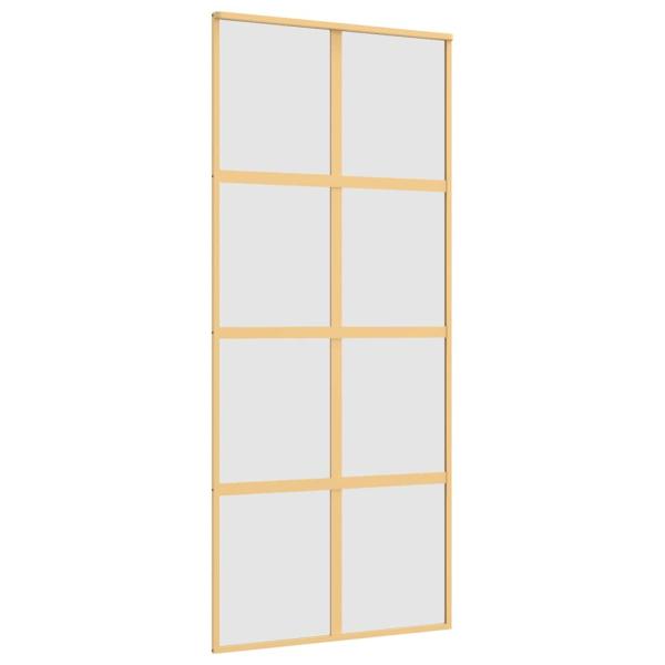 Schiebetür Golden 90x205 cm Matt ESG-Glas und Aluminium