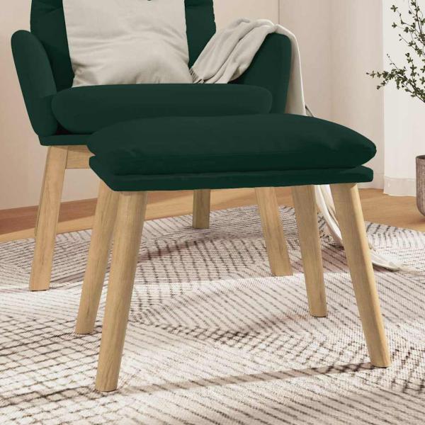 ARDEBO.de - Fußhocker Dunkelgrün 45x29,5x35 cm Samt