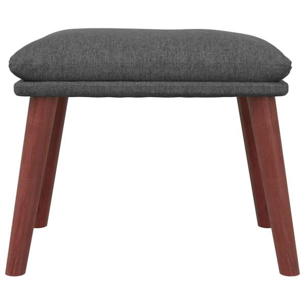 Fußhocker Dunkelgrau 45x29,5x35 cm Stoff
