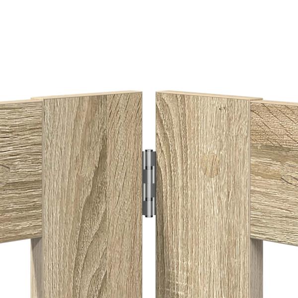 Klappbares Hundetor mit Ständern 6 stk. Sonoma-Eiche 482 cm