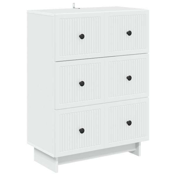 Schubladenschrank Weiß 66 x 34,5 x 90 cm Holzwerkstoff