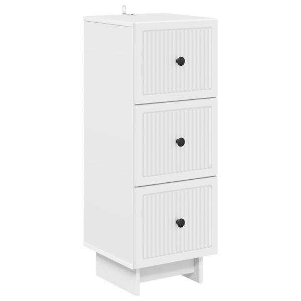 Schubladenschrank Weiß 33 x 34,5 x 90 cm Holzwerkstoff