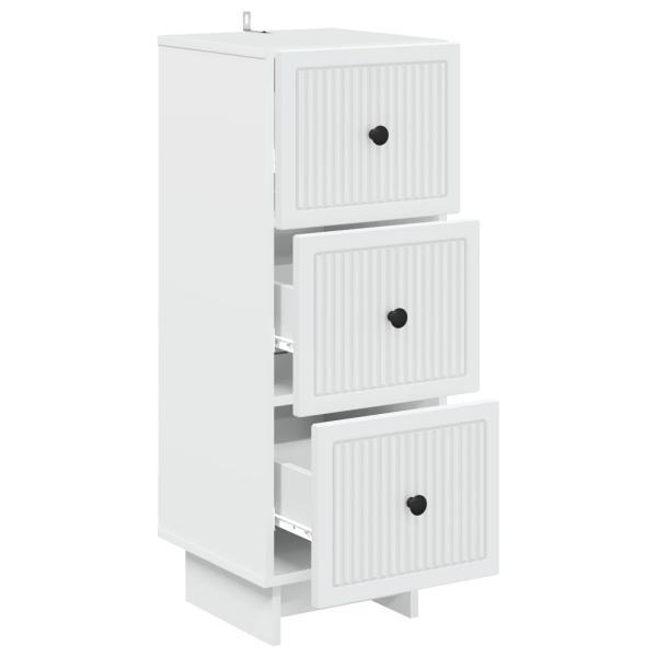 Schubladenschrank Weiß 33 x 34,5 x 90 cm Holzwerkstoff