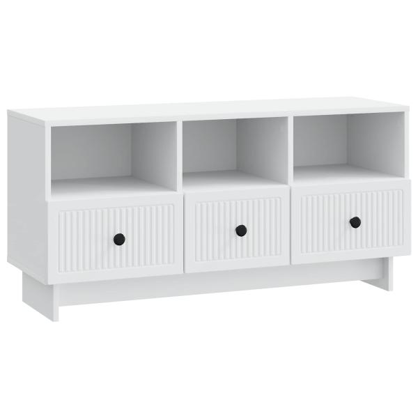 TV-Schränk mit Schubladen Weiß 102 x 34,5 x 50 cm Holzwerkstoff