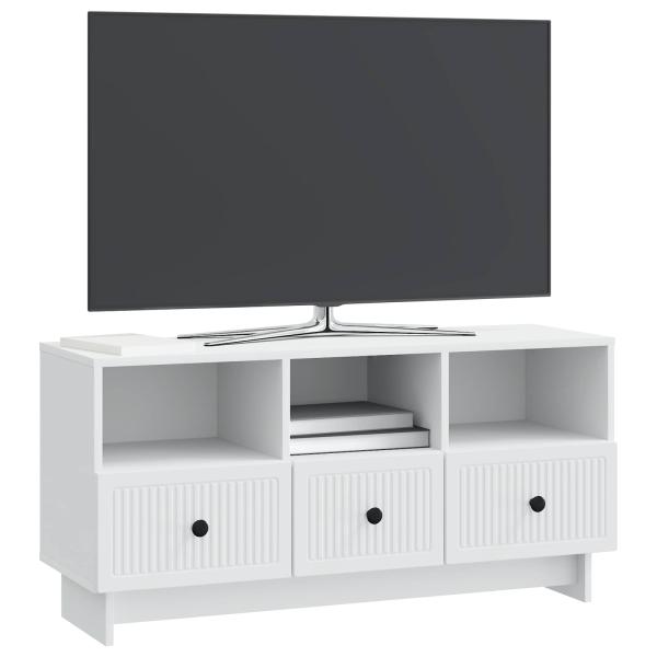 TV-Schränk mit Schubladen Weiß 102 x 34,5 x 50 cm Holzwerkstoff