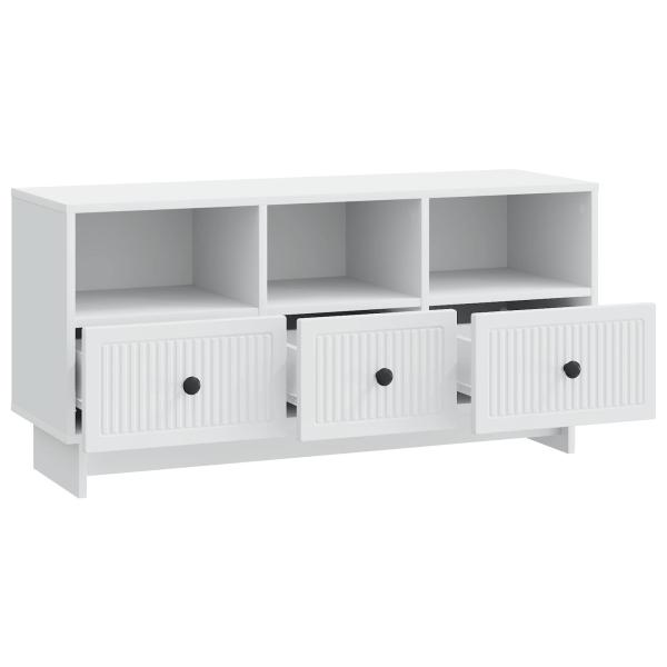 TV-Schränk mit Schubladen Weiß 102 x 34,5 x 50 cm Holzwerkstoff