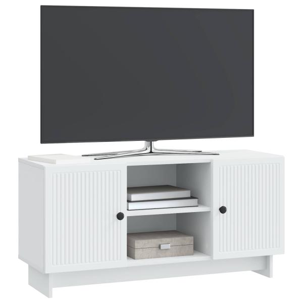 TV-Schränk 102 x 34,5 x 50 cm Weiß Holzwerkstoff