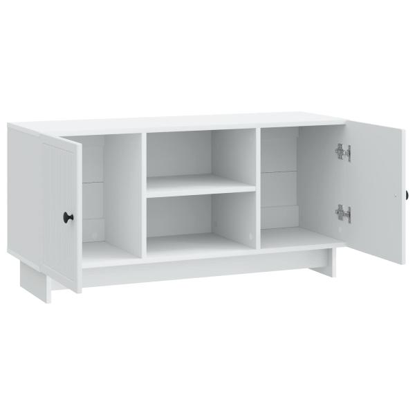 TV-Schränk 102 x 34,5 x 50 cm Weiß Holzwerkstoff