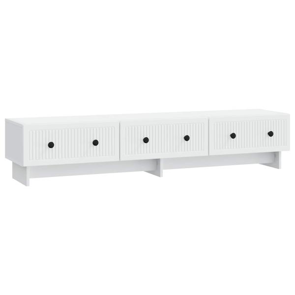 TV-Schränk mit Schubladen Weiß 147 x 34,5 x 30 cm Holzwerkstoff