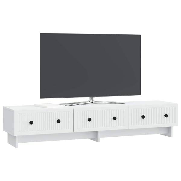 TV-Schränk mit Schubladen Weiß 147 x 34,5 x 30 cm Holzwerkstoff