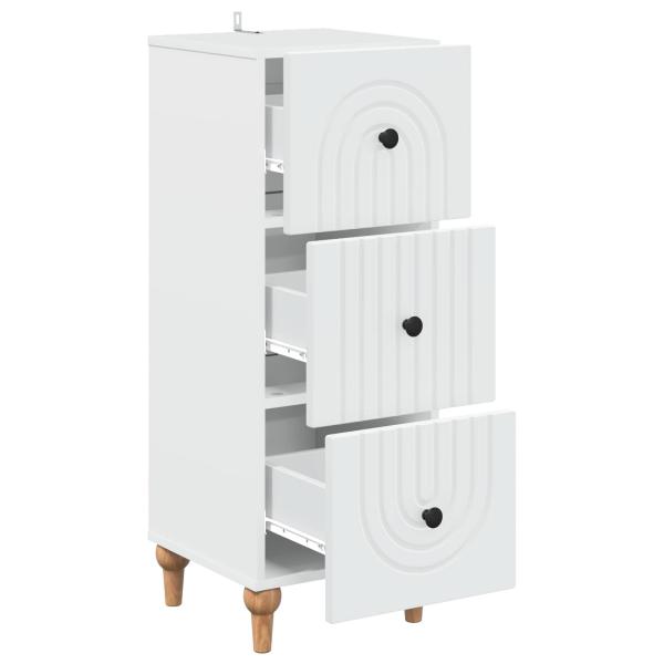 Schubladenschrank Weiß 33 x 34,5 x 90 cm Holzwerkstoff