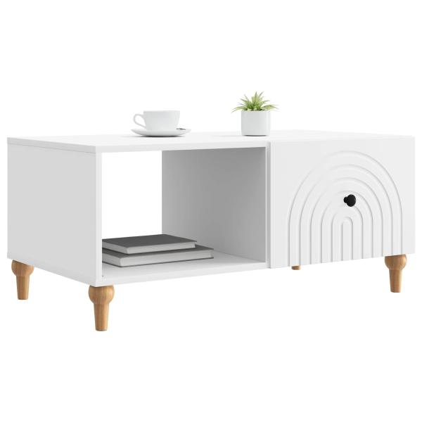 Couchtisch Weiß 90 x 50 x 40 cm Holzwerkstoff