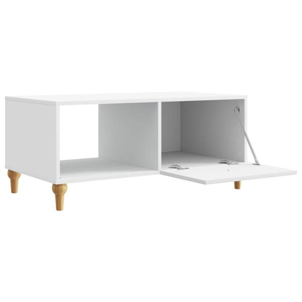 Couchtisch Weiß 90 x 50 x 40 cm Holzwerkstoff
