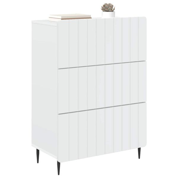Schubladenschrank Weiß 66 x 34,5 x 92 cm Holzwerkstoff