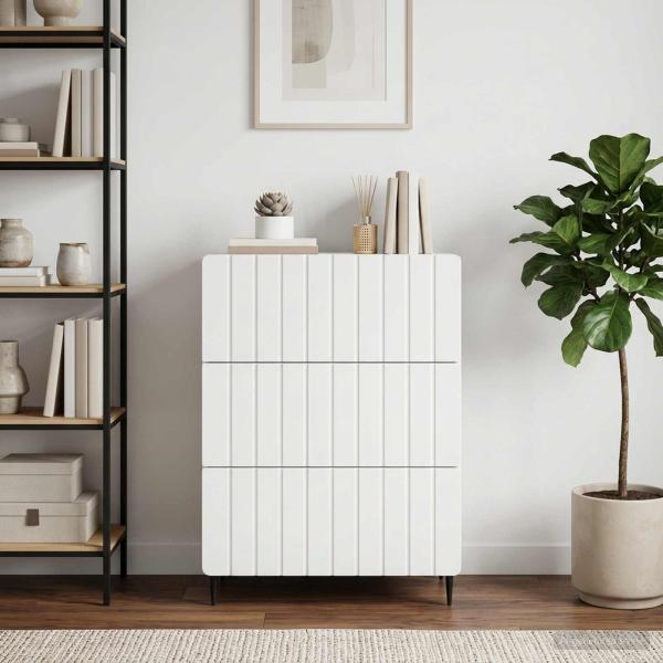 Schubladenschrank Weiß 66 x 34,5 x 92 cm Holzwerkstoff