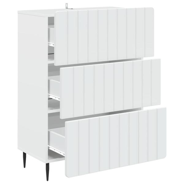 Schubladenschrank Weiß 66 x 34,5 x 92 cm Holzwerkstoff