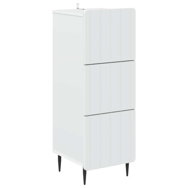 Schubladenschrank Weiß 33 x 34,5 x 92 cm Holzwerkstoff