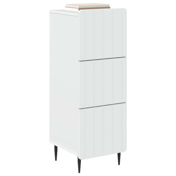 Schubladenschrank Weiß 33 x 34,5 x 92 cm Holzwerkstoff