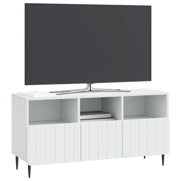 TV-Schränk mit Schubladen Weiß 102 x 34,5 x 50 cm Holzwerkstoff